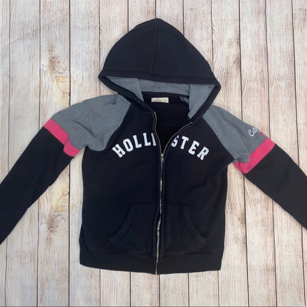 Hollister Zip Up Hoodie Size Large Sweatshirt